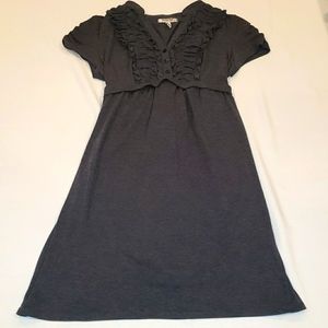 Cory P. maternity dress. Gray with empire waist.
